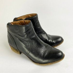 Lucky Brand Baird Leather Ankle Boots Booties